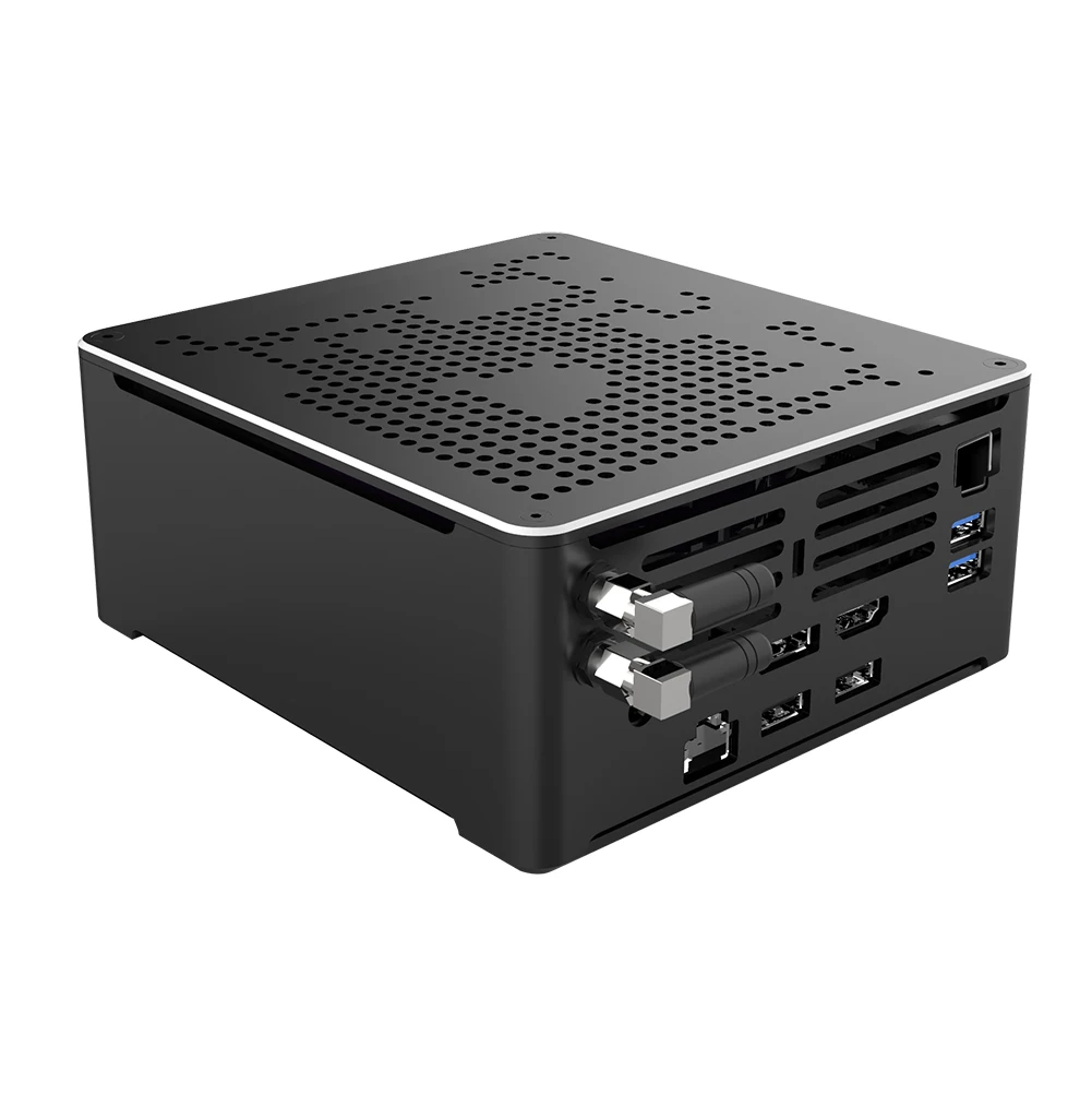 4K Mini PC, HTPC, Small Server, ABY02, Intel XEON E-2176M/E-2186M/ W-10885M,Support  Windows 11 Pro, DP/HDMI/TYPE-C/2LAN 1