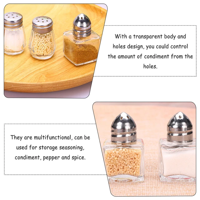 Salt And Pepper Shakers Glass Set (clear)