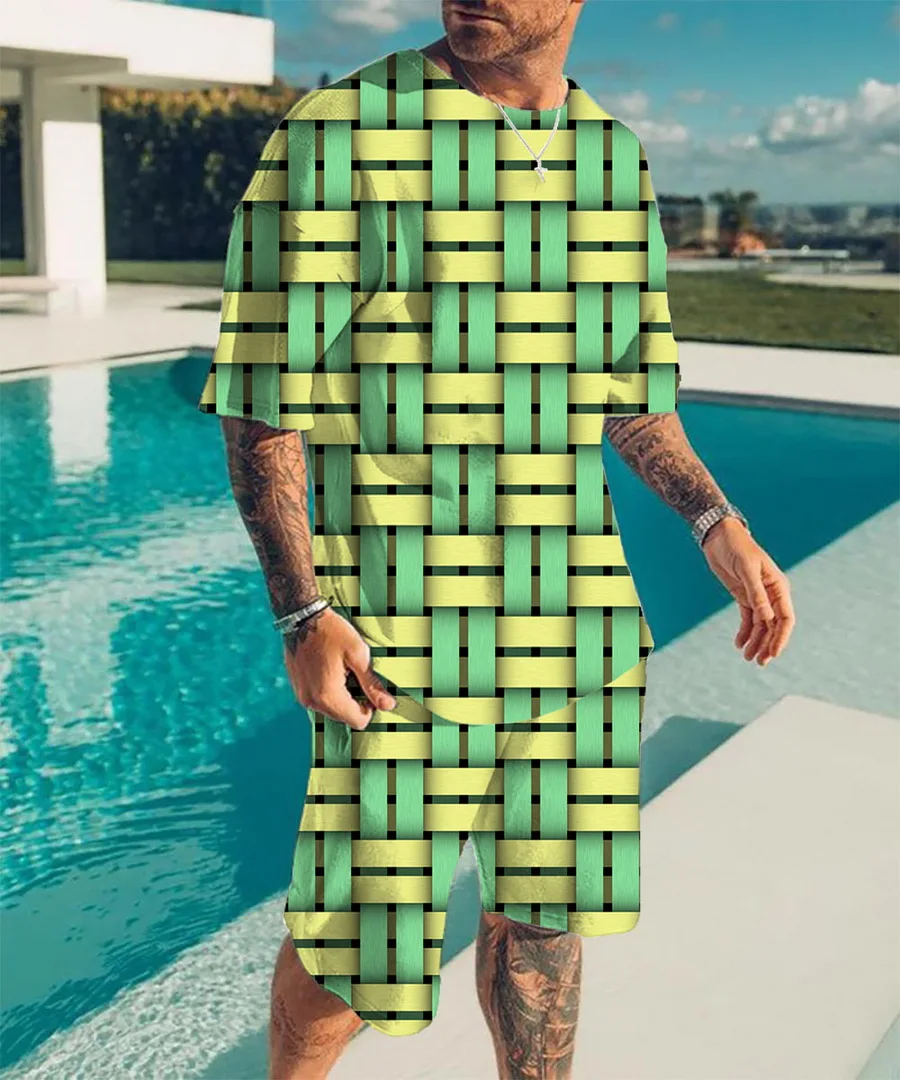 Summer Streetwear Men's Suits Sportswear Men's Oversized Clothes 3D Printed T-Shirts Shorts Sportswear