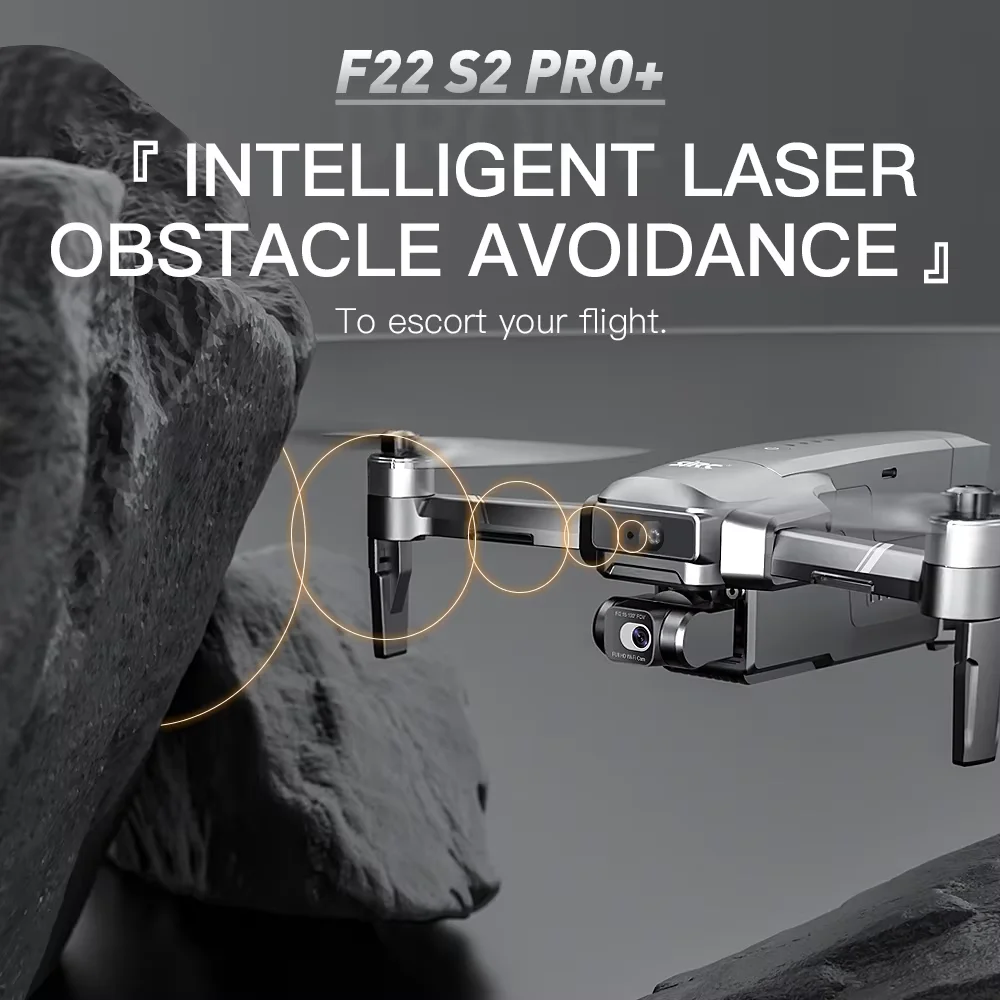 Drone Quadcopter SJRC F22 S2 PRO+ 4K EIS Camera GPS 6KM 2-axis Gimbal 40Mins FPV Obstacle Avoidance Blussless RC
