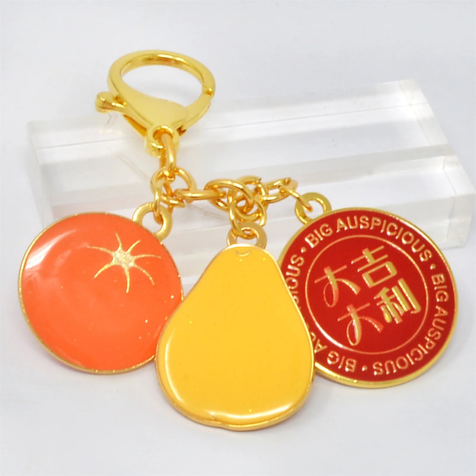 Feng Shui "Tai Kat Tai Ley" Windfall Fortune and Happiness Decorative Keychain Lucky Pendant Amulet Best Blessing Gift 4