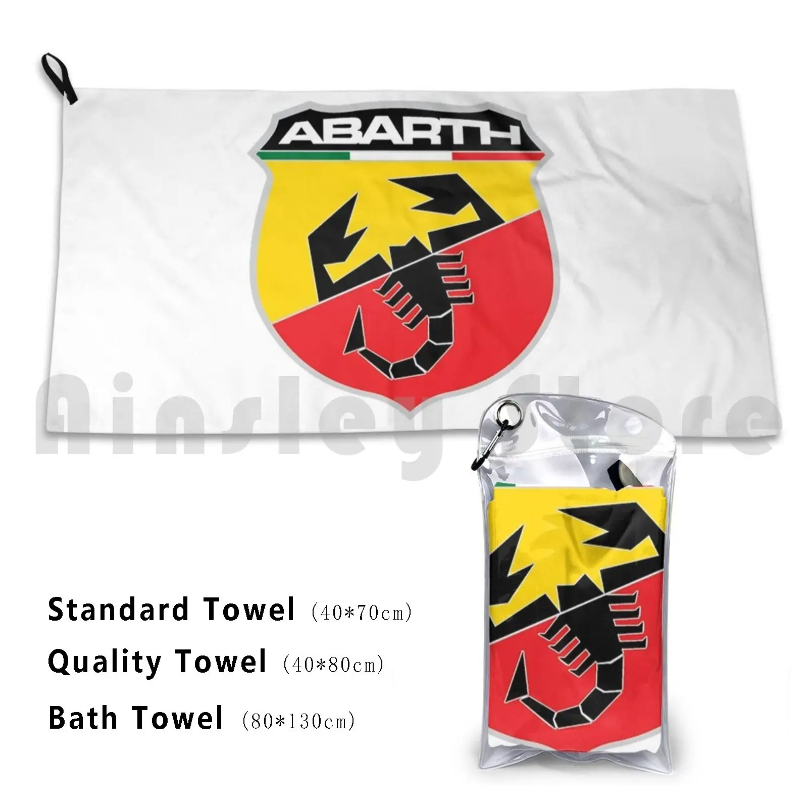 Abart Bath Towel Beach Cushion Aoutomotive Motor Sport Moto Racer Abarth