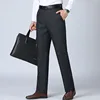 Spring Autumn New Men Suit Pants Business Office Streetwear Fashion Male Solid Pocket Loose Casual Straight Full Trousers 29-40 1