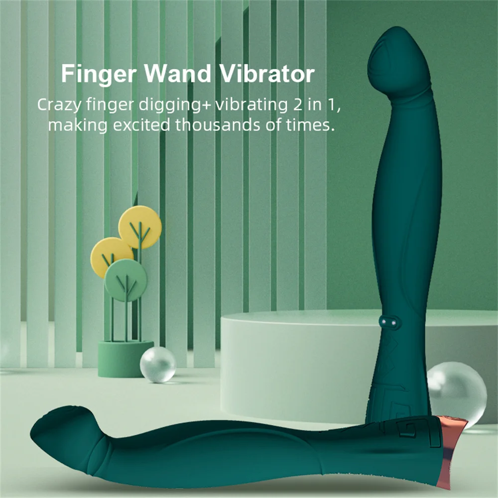 Finger Shaped Vibrator for Women Orgasm Penetration Clitoris Stimulator Vagina Massarger Sexy Toy Machine for Adult Joinjjtoy