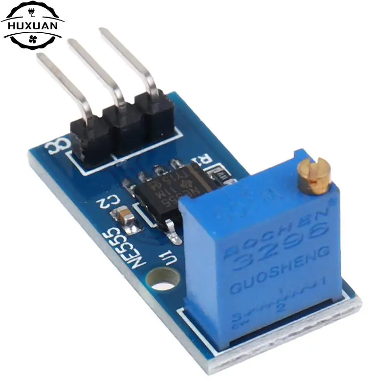 1pc 5V-12V NE555 Frequency Adjustable Pulse Generator Module NE555 Chip 3*1.5cm 5