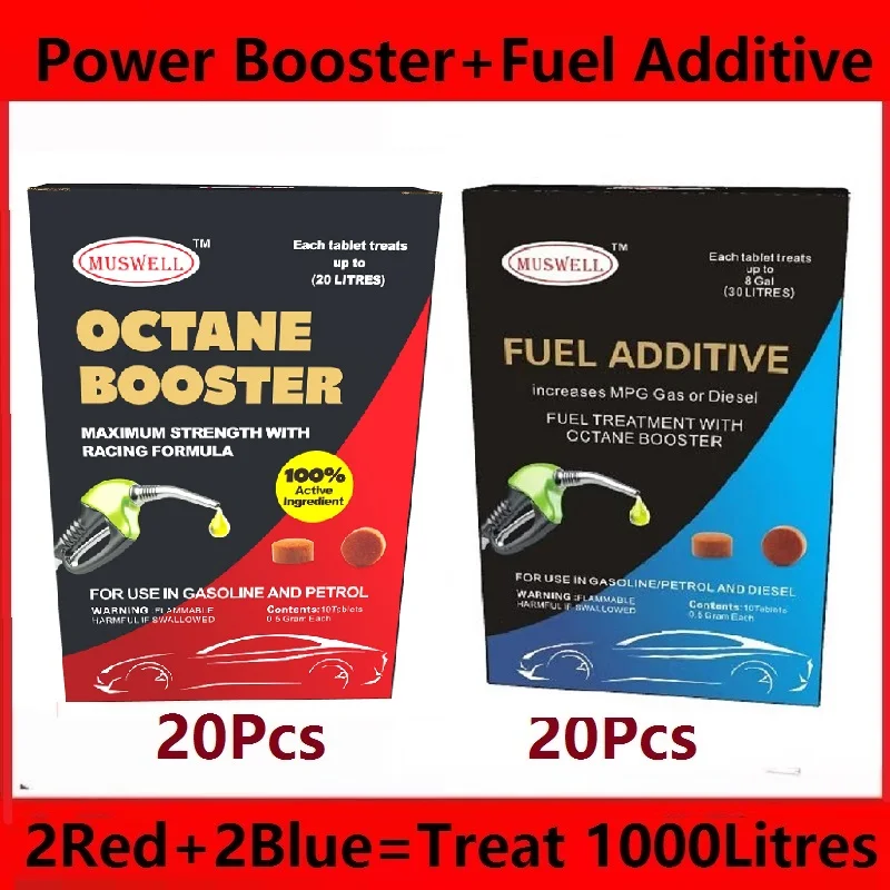 Octane Booster Fuel Treatment Maximum Strength Power Booster Faster Acceleration Fuel System Injector Cleaner