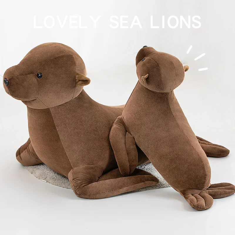 Simulation Seal Soft Lifelike Sea Lion Plush Toy Stuffed Hug Ocean Aquarium Animals Pillow Kids Boy Home Decor Toy Birthday Gift