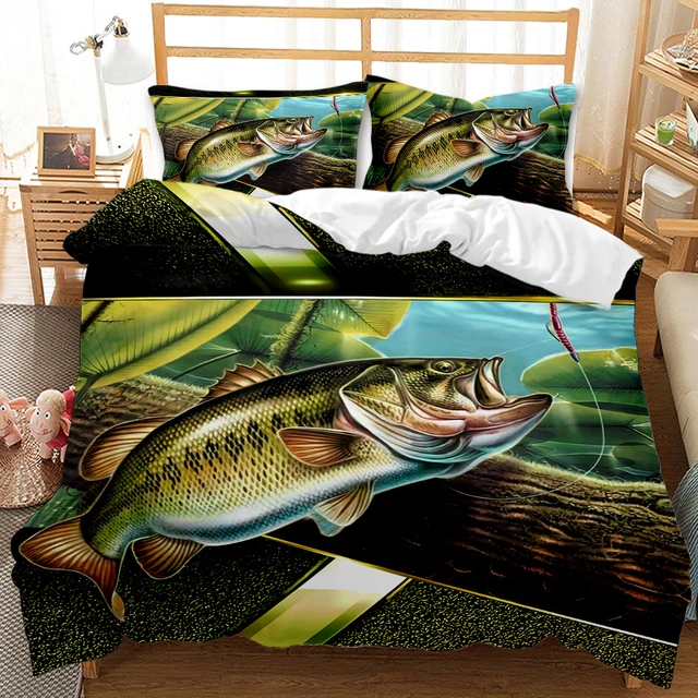 Womens Fishing Gifts for Women Fish Lady Duvet Cover by Lukas Davis - Pixels