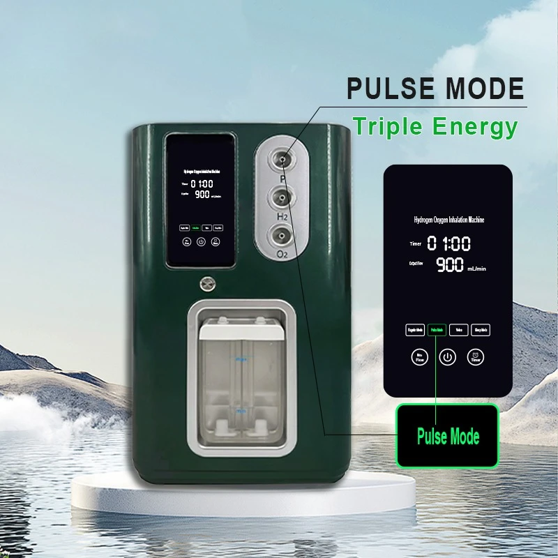 Professioneller häuslicher 99,99 % molekularer Wasserstoffinhalator SPE PEM-Technologie 3000 ml Wassertank 1-6 Stunden Betrieb