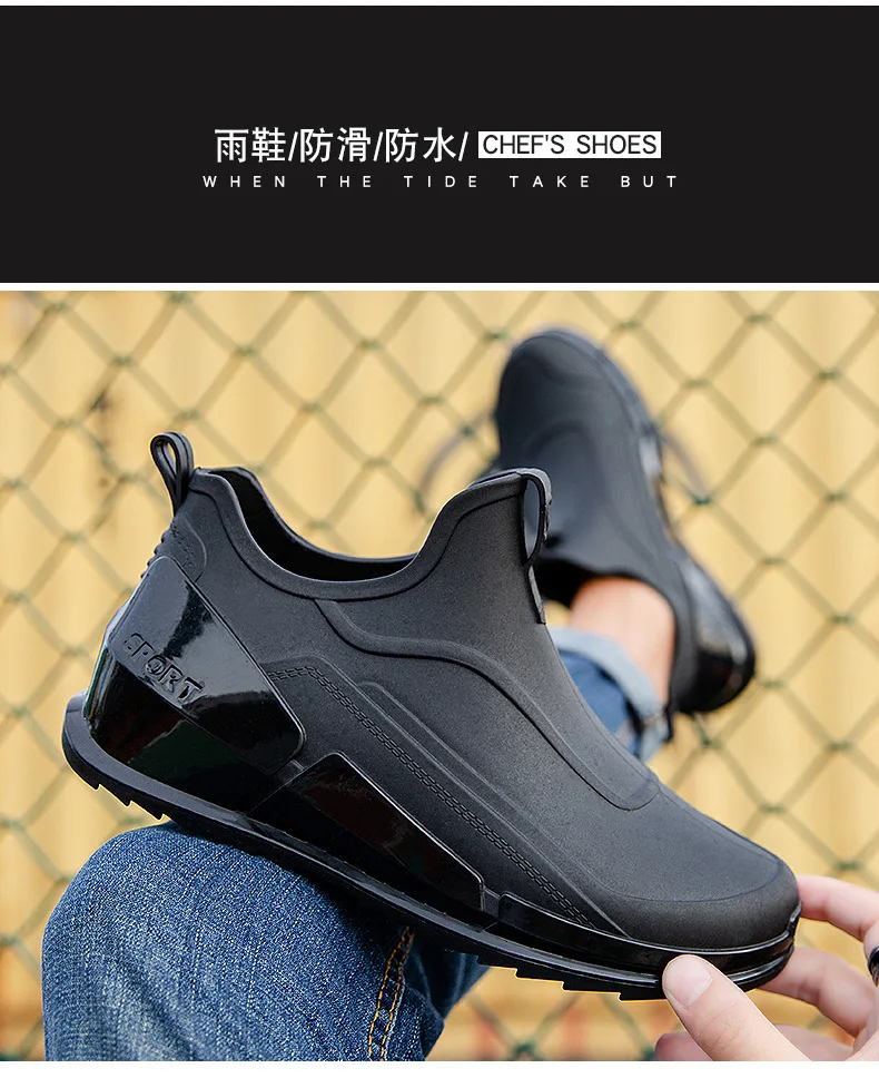 Description Picture 5 of itemFashion Fishing Wading Shoes Men Summer Outdoor Rain Water Trekking Hiking Sneakers Men's Anti Slip Fishing Rubber Shoes