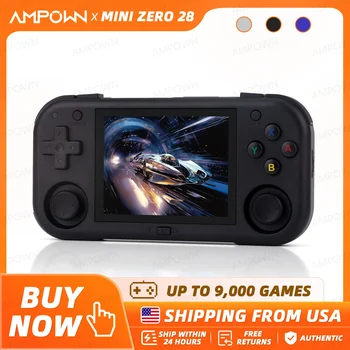 Ampown Mini Zero 28 Retro Handheld Game Console 2.8'' IPS Screen A133P Processor Android System MAGICX ZERO28 Video Player Gifts 1