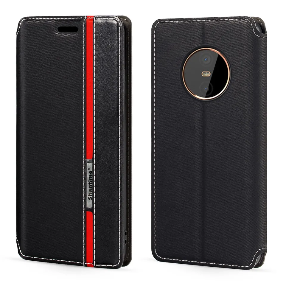 Custodia Flip in Pelle PU con Finestra Visibile e Chiusura Magnetica Invisibile Compatibile con Gigaset GX6, Protezione Totale (Blu