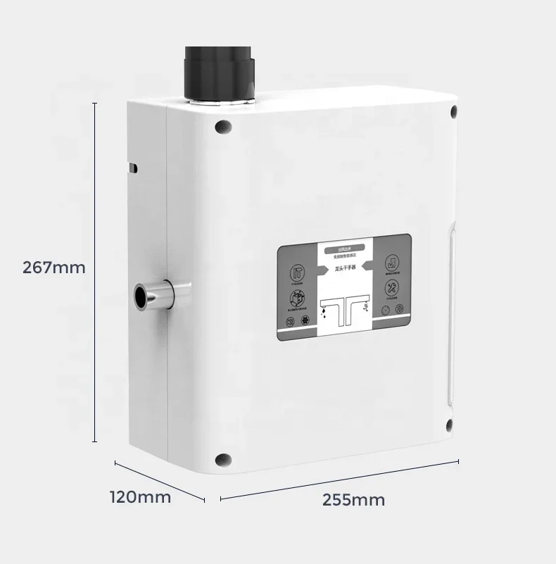 Air tap hand dryer 2 in 1 automatic brass high speed jet hand dryers commercial for toilet with HEPA filter A3871
