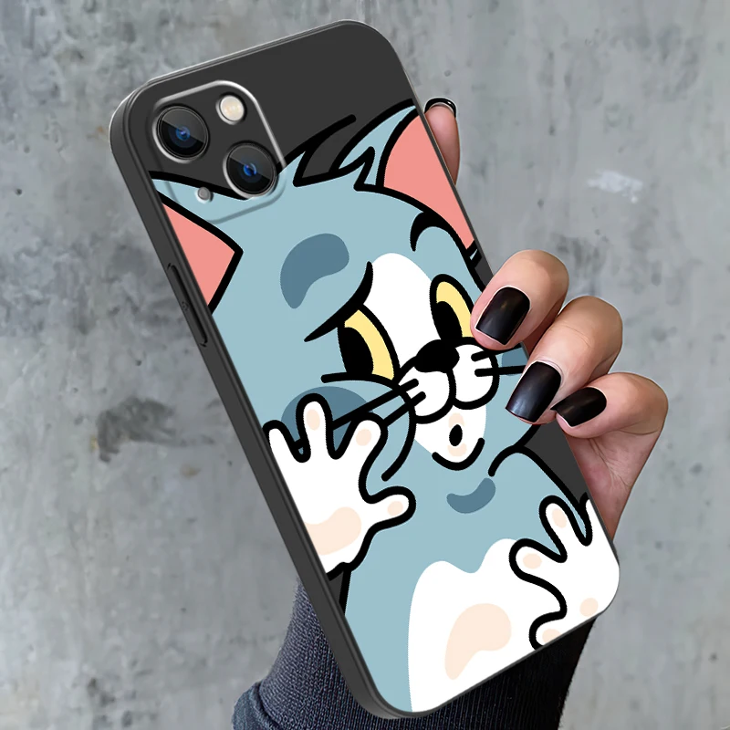 iphone 13 pro phone case Cat Mouse Phone Case For iPhone 13 12 11 Pro MAX 6 6S 7 8 Plus X XS XR 12 13 Mini SE 2020 Cartoon Soft TPU For iPhone 12 Cover 13 pro max cases