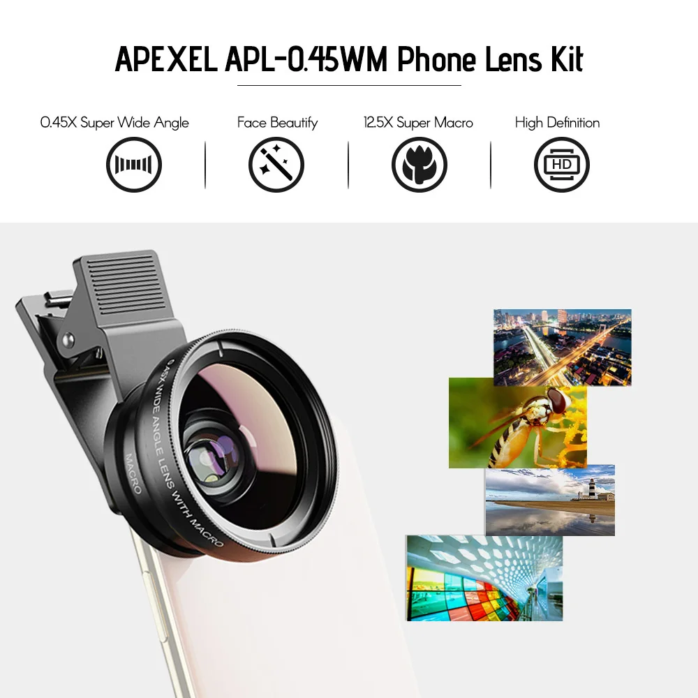 APEXEL in HD Camera Lens Super Wide