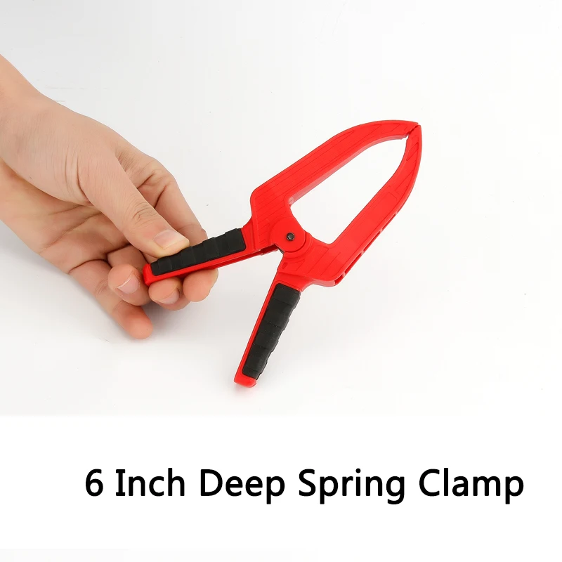 6inch Deep Spring Clamp Long mouth Woodworking Tools DIY Plastic Nylon Clamps For Woodworking