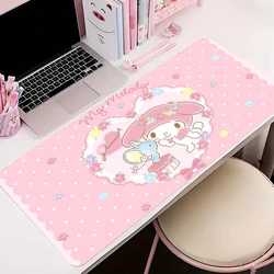 Pink My Melody Anime Mousepad - Cute Kawaii Soft Table Mat & PC Accessories - 600x300x2mm (ZY - 0000008279)