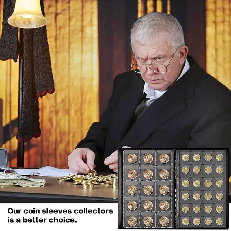 

Pockets Coin Albums Coin Book Albums Holder Storage Coin Storage Display Organizer Box Case Book for Silver Eagles Badges Medals