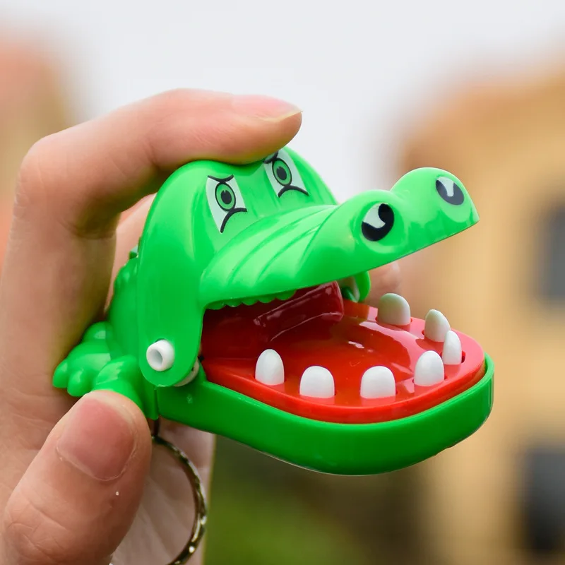 Crocodile Teeth Toys Biting Finger Dentist Kids Classroom Prizes Small Gifts Keychain Regalos Cumplea&ntilde;os Ni&ntilde;os Para Invitados crocodile toys