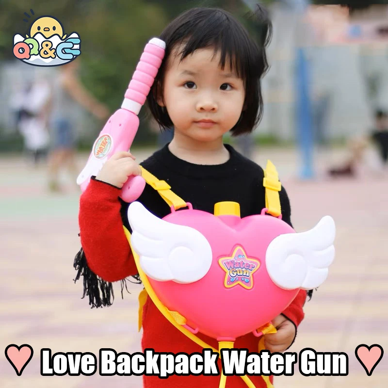Backpack Water Gun Adland Angel Pull out Large capacity Water Spray Gun