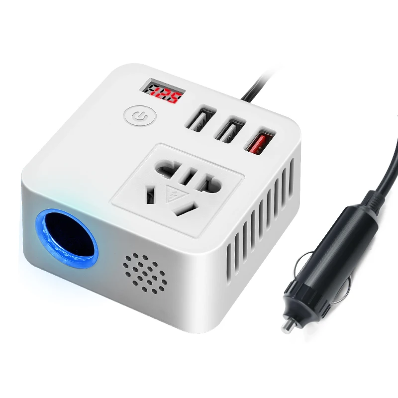 

Vehicular Inverter 12V24V Universal to 220V Automotive Power Conversion Transformer Socket USB Charging