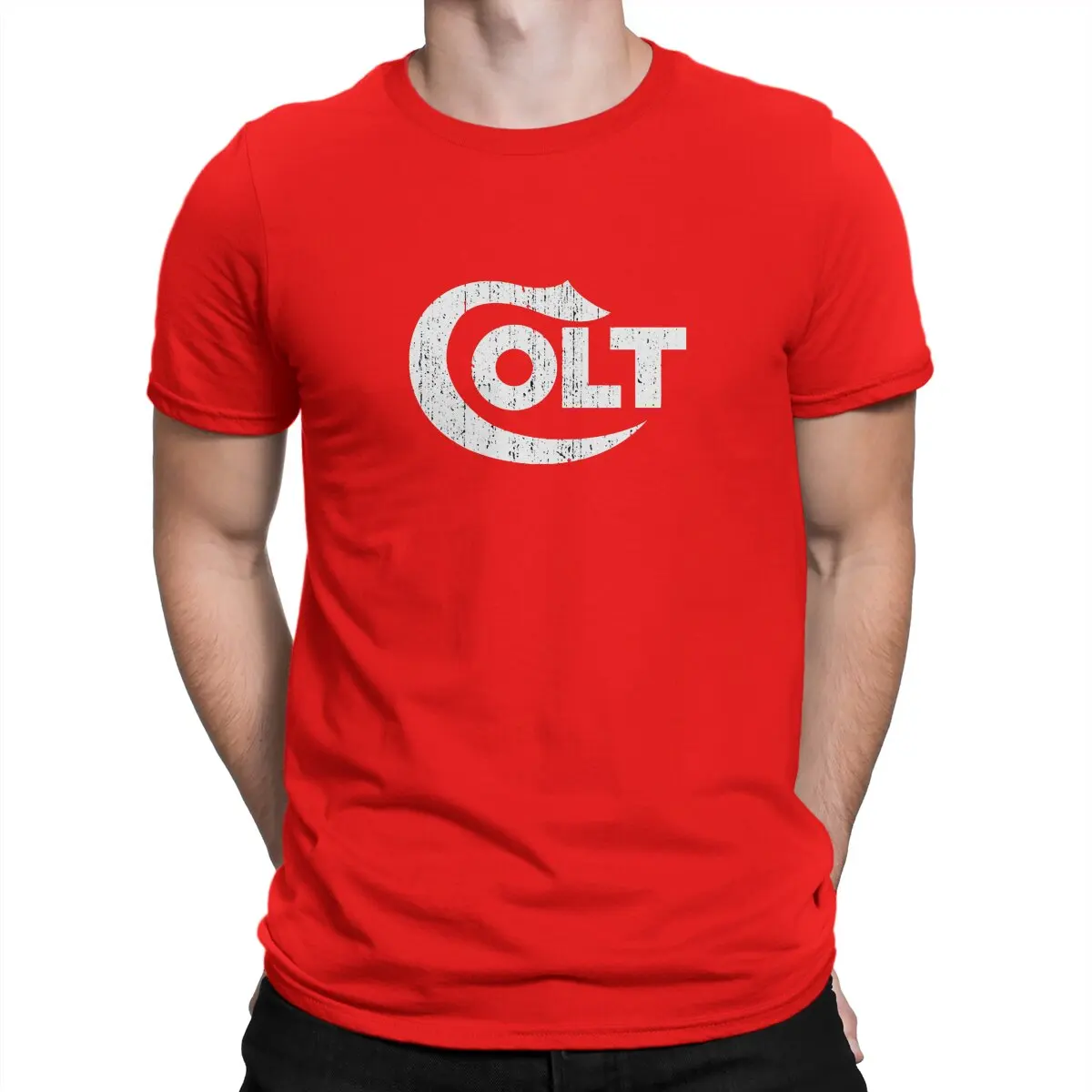 thumbnail image 1 of Camisetas Colt para hombre, armas de fuego, Smith Cool Wesson, vintage, manga corta, cuello redondo, algodón, exclusivas., 1 of 7