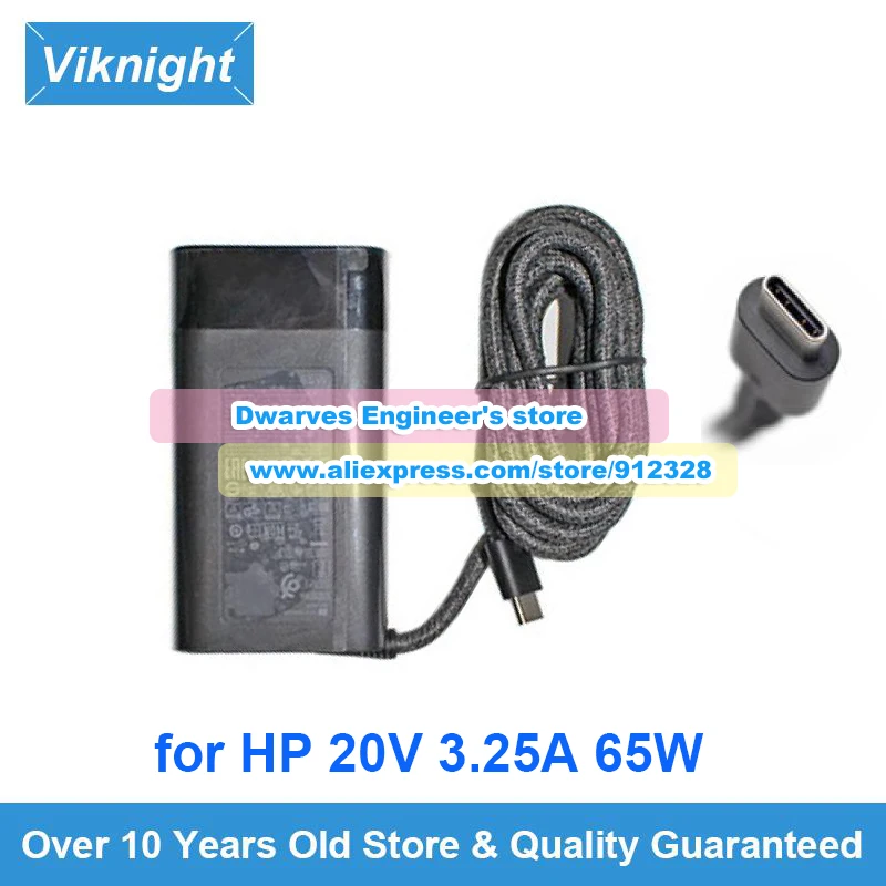 

Genuine 20V 3.25A 65W AC Adapter PA-1650-38HT TPN-CA10 TPN-LA12 For SPECTRE X360 13 ELITEBOOK X360 1030 G4 850 G5 PRO X2 612 G2