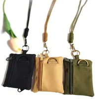 Outdoor EDC Molle Pouch Wallet Mini Portable Key Card Case EDC Pouch Bag  Purse with Carabiner Key Card Case 2
