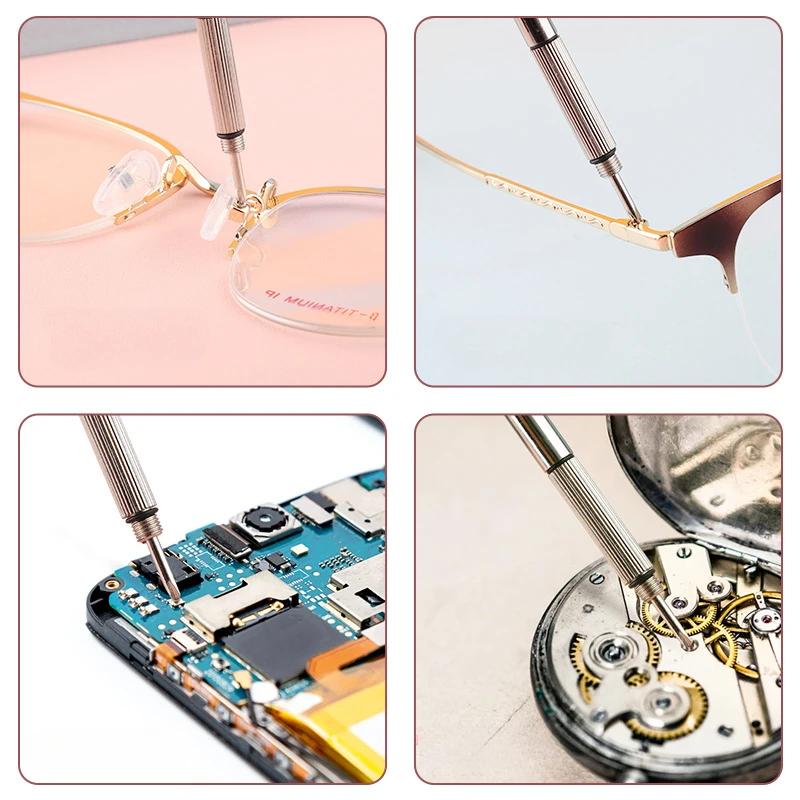 Portable Precision Screwdriver Kit for Eyeglasses and Watches