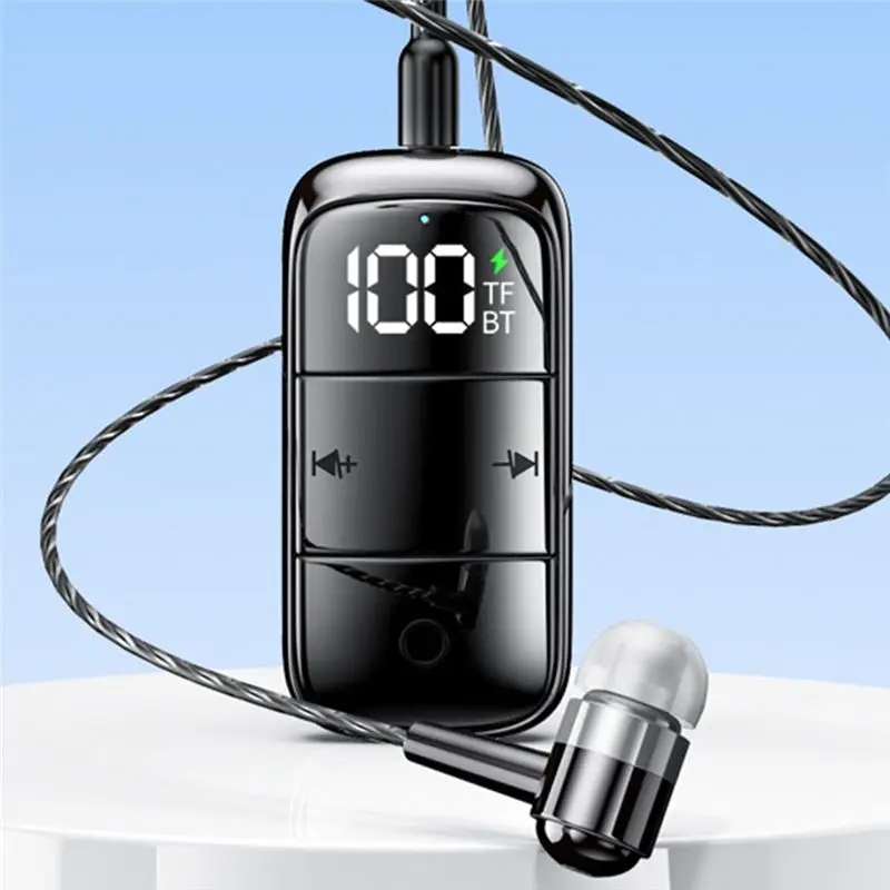 B67C 블루투스 5.3 오디오 어댑터(ANC+ENC 소음 제거 이어폰 포함), 3.5Mm AUX 무선, 마이크 포함