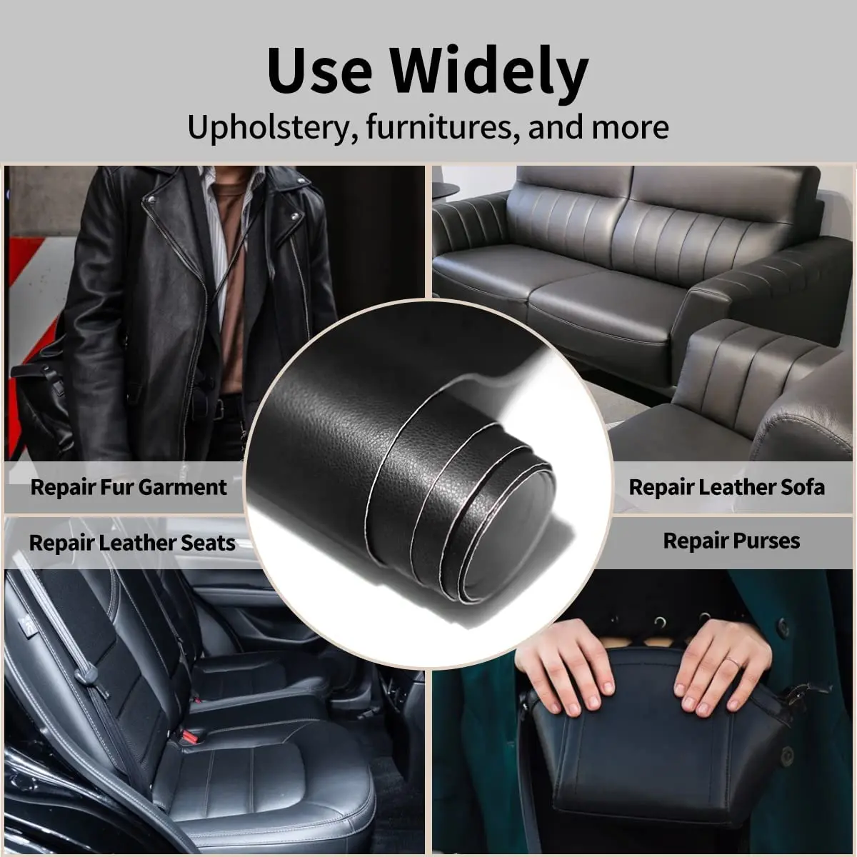 Self Adhesive Leather Repair Patch Kit Tape PU Fabric Upholstery Vinyl  Sticker for Couches Sofa Furniture Car Seats Bags Jackets - AliExpress