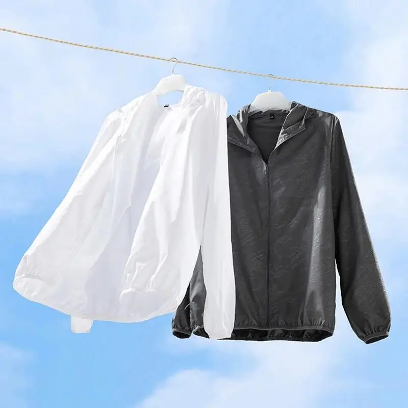 Unisex Outdoor Sun Protection Jackets Lightweight Breathable Women Windbreaker Solid Color Quick-Drying Waterproof Fishing Coat hiking jackets waterproof hiking jackets waterproof jacket waterproof raincoat waterproof coats