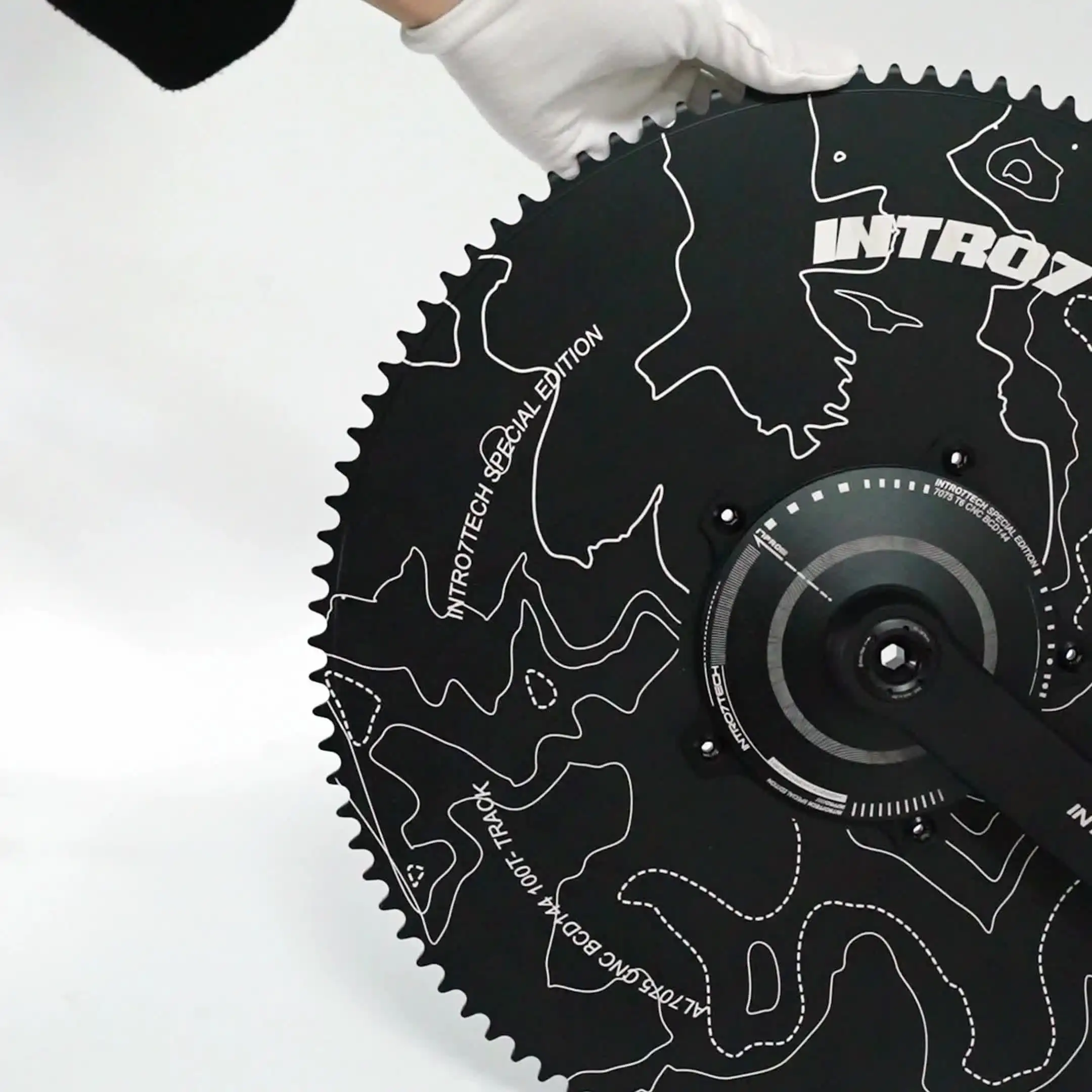 INTRO7 Fixed Gear Bike Crankset 70T 100T 170mm 144BCD Single