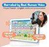 French English Bilingual Learning Tablet Toy Learn Alphabet ABC Interactive Educational Toys Gift for Baby Toddlers Childrens 5