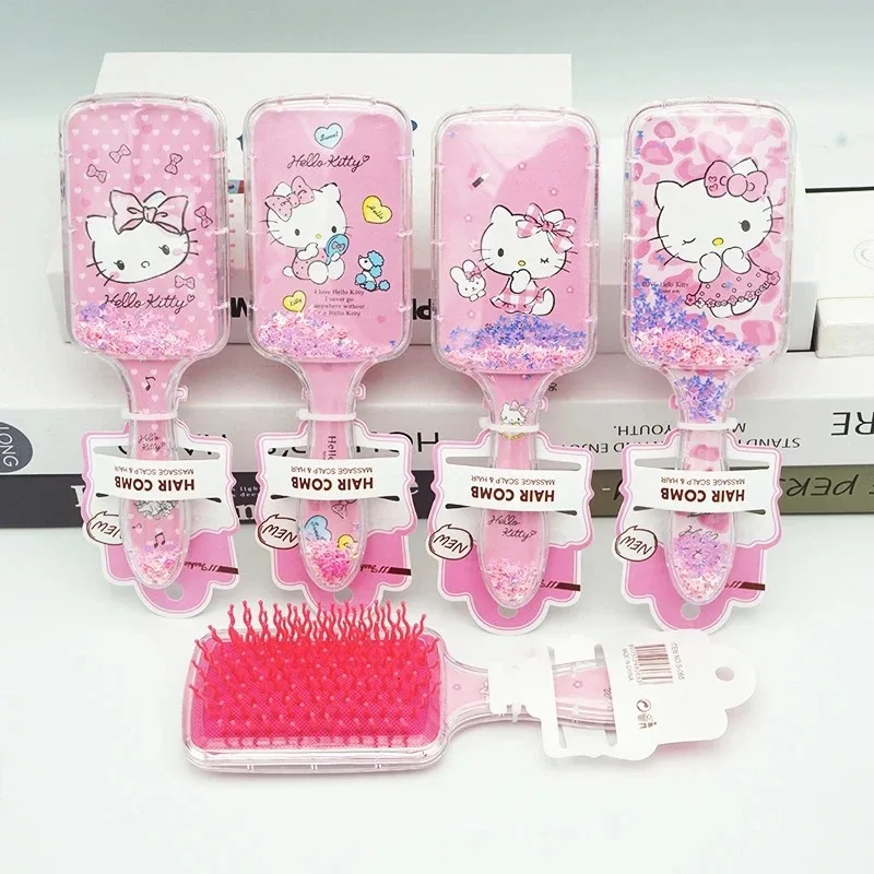 

Детская расческа Sanrio, Hello Kitty, симпатичная мультяшная Расческа с воздушной подушкой, красивая Расческа для парикмахерской подушки, праздничные подарки