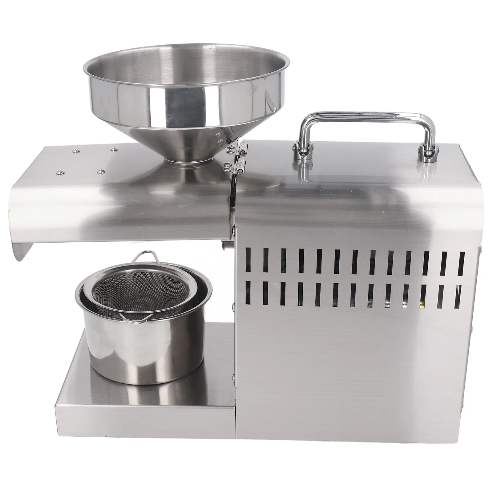 500-1500W Oil Press Machine Full Automatic Oil Extractor Stainless Steel Electric Cold Hot Oil Press for Home Kitchen 4