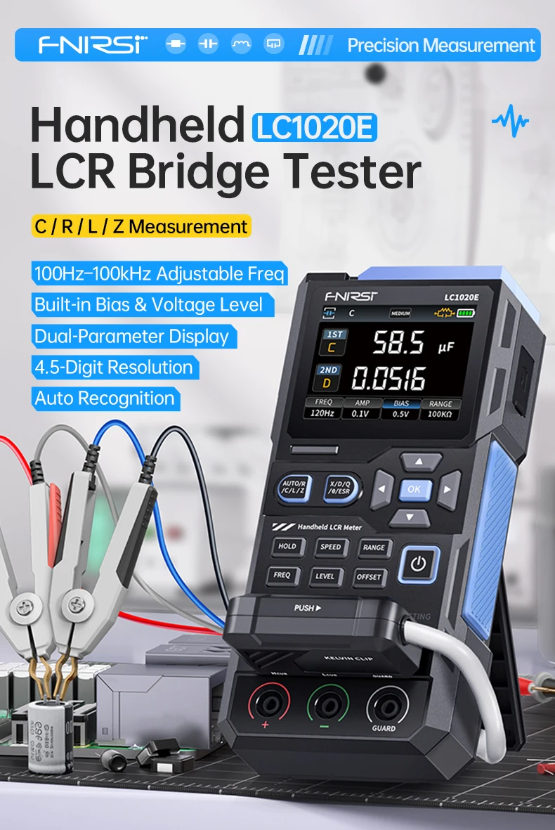 LC1020E High-Precision Handheld Tool Digital Bridge Tester Handheld LCR Meter In