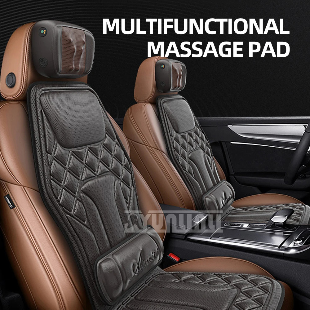 Upgrade Electric Full Body Massage Chair Neck Back Waist Massage Cushion Heat Vibrate Kneading Leg Massage Pad Seat Relaxation 2