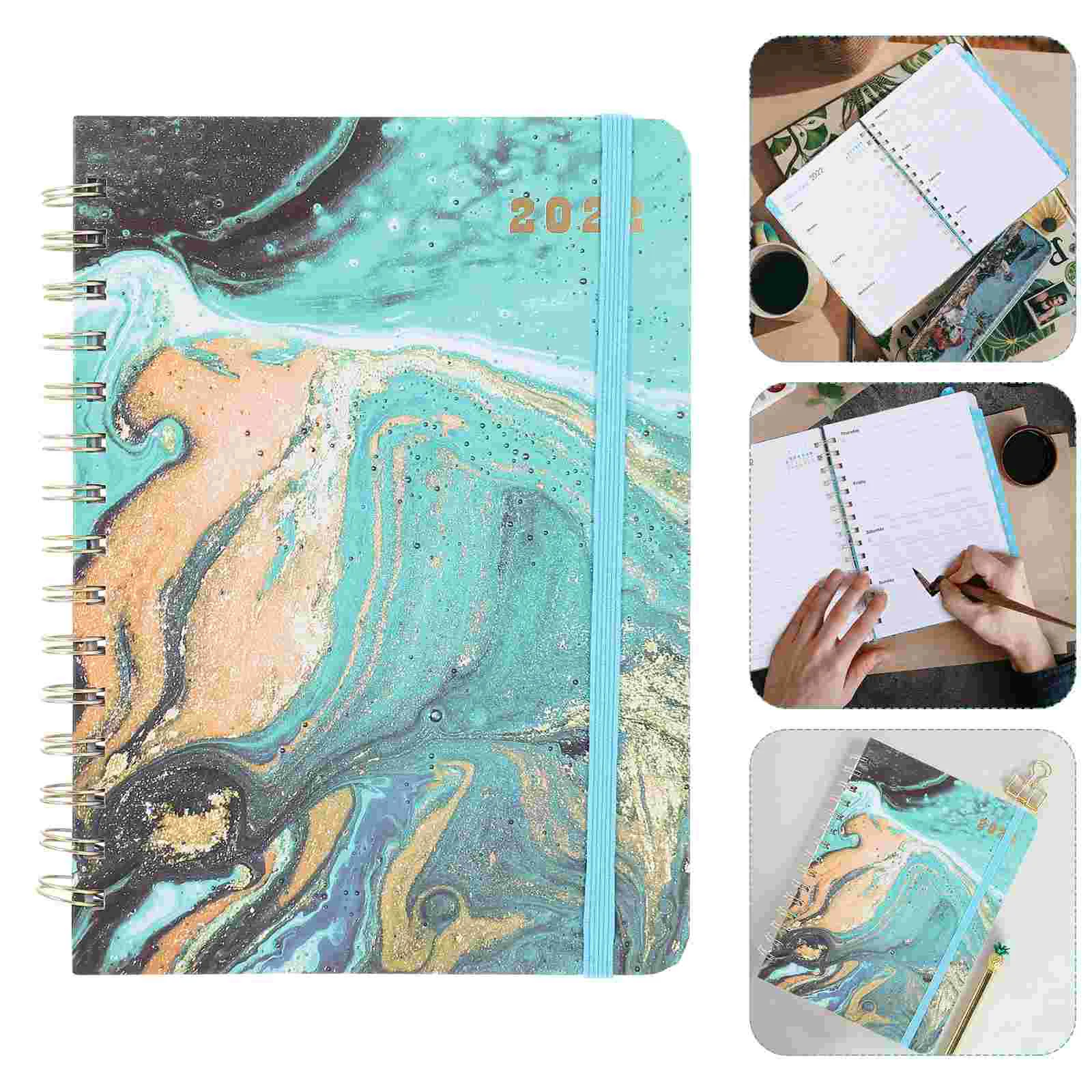 2022 Schedule Notebook Planning Notebook Daily to Do List Planner Notepad Appointment Books for Office Home School Students desk calendar 2021 2022 planner schedule agenda calendar table wall hanging 2 years monthly weekly calendar for home school