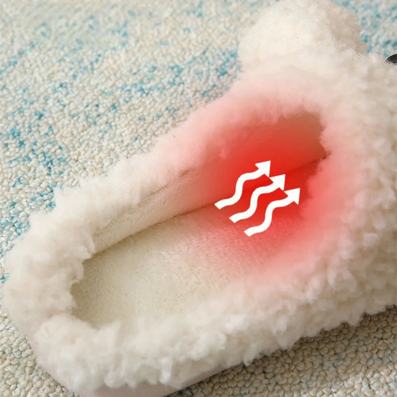 Cute Dog Plush Slippers for Women Winter 2025 Non Slip Furry Cotton Slippers Woman Light Keep Warm Cotton Indoor Shoes Mujer