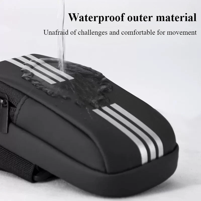 Running Sports Bag Waterproof Non-slip Lightweight Jogging Phone Armband Durable Large Capacity Adjustable Men Women Armbag