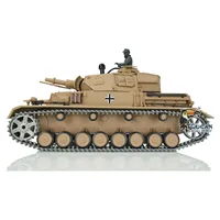 FPV Henglong Upgraded Ver 1/16 Scale 7.0 Upgraded Panzer IV F RTR RC Tank 3858 360° Turret Metal Tracks TH17384-SMT7 2