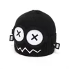 Cute Unisex Cuff Beanie Cap Cartoon Big Eyes Pattern Candy Color Knitted Hat Warm Ear Protection Hat 3