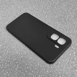 Sleek Black TPU Slim Matte Silicone Case for Vivo IQOO Z11 (Black)