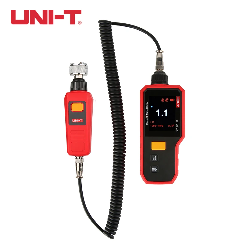 UNI-T Handheld Vibration Tester UT311A UT312A 2.4 Inch TFT Screen LCD Display Data Hold Velocity Displacement Testers 5
