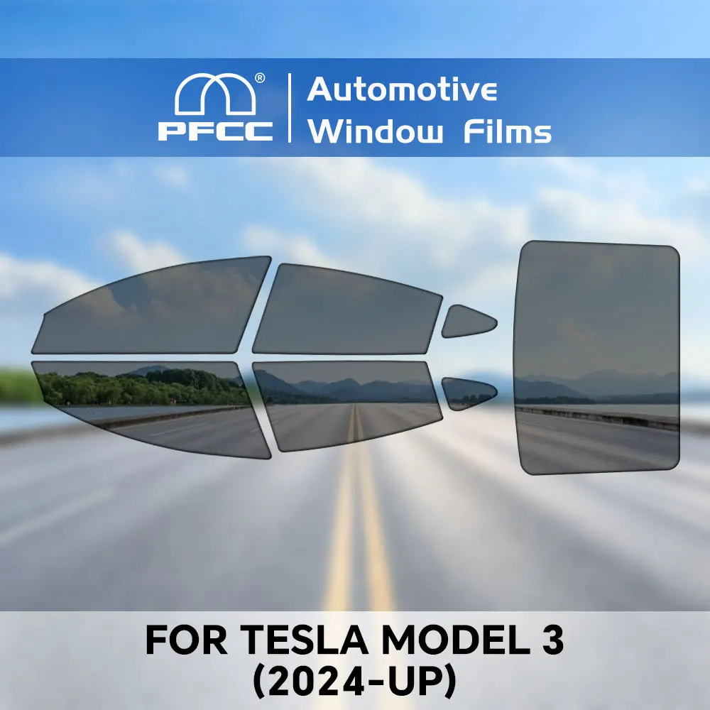 Película De Tintado Precortada Para Tesla Model 3 2017-2024 ¡varios Tonos Y 7 Años De Garantía!