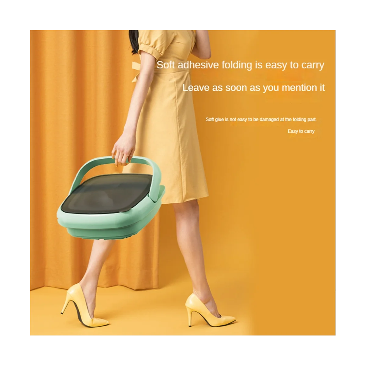 

Портативная Складная мини-стиральная машина для мытья небольших предметов одежды для квартир, общежитий с европейской вилкой