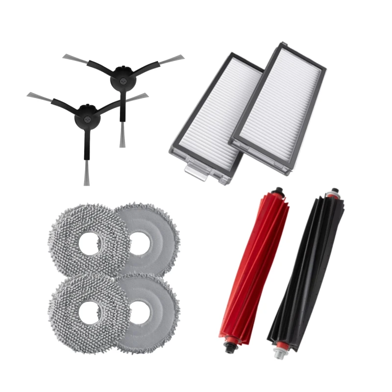 23-Piece Accessory Kit For Roborock Qrevo Master & Slim - Replacement Brushes, Filters & Mop Pads