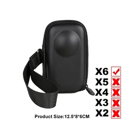 Portable Protective Storage Case for Action Cameras and Accessories (Black for X6)
