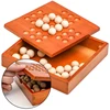 Peg Solitaire Wood Strategy Puzzle Board Games for Adults Kids IQ Logic Challenges Great Idea For Travel Party Family Fun 6